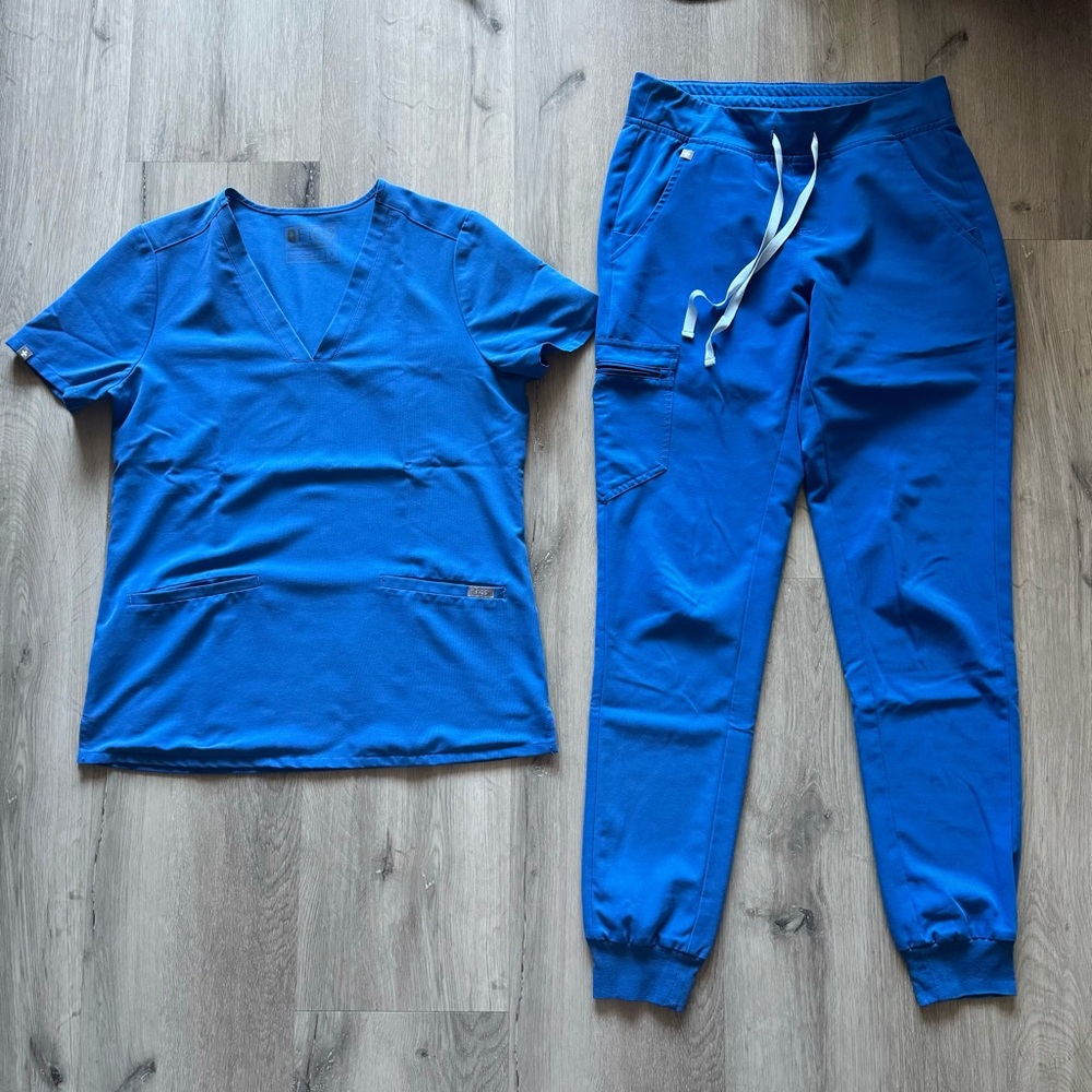 Figs Royal Blue Casma Zamora Joggers Scrubs
